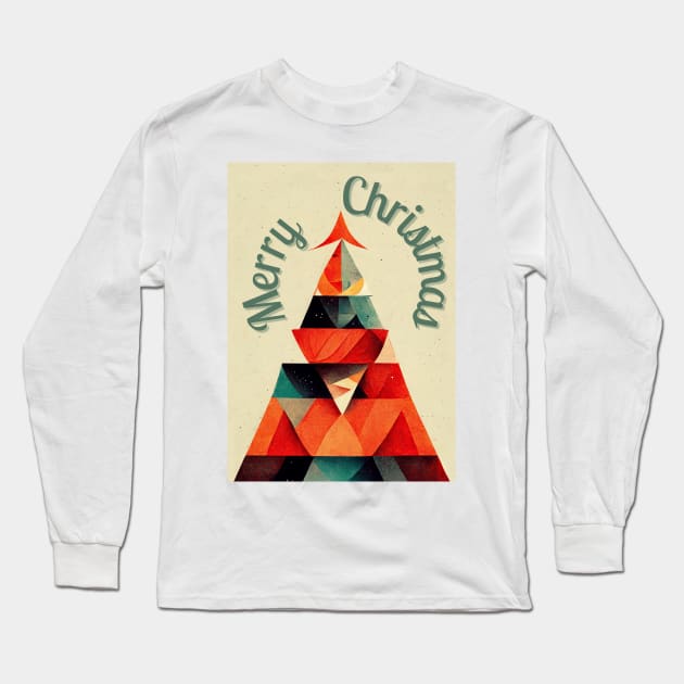 Merry Christmas in jazz style Long Sleeve T-Shirt by MorningPanda